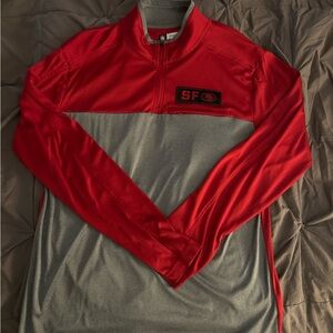 San Francisco 49ers NFL Official 1/4 Zip Pullover (Large)